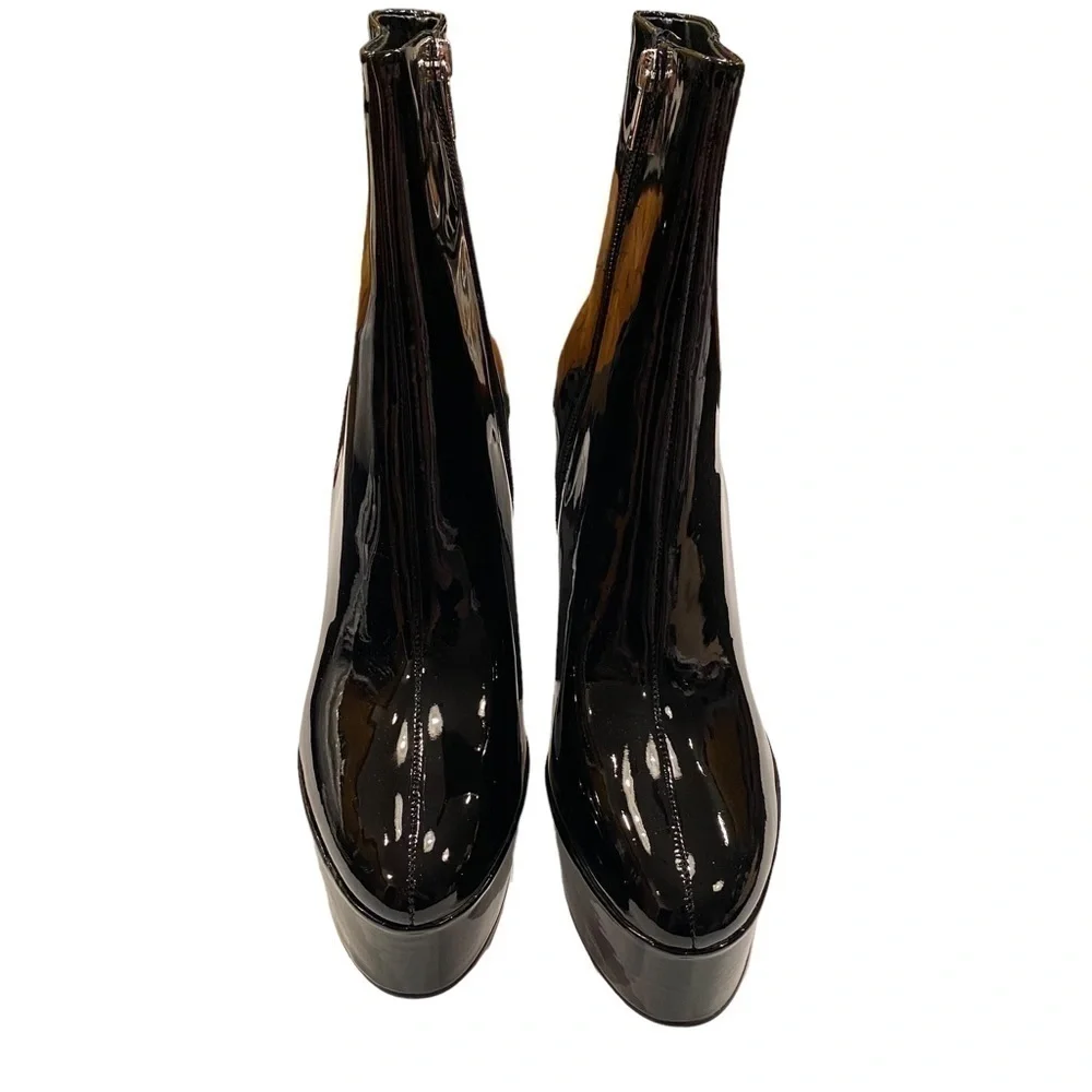 Marc Fisher Patent Leather Caled 2 Platform Bootie NIB 10
